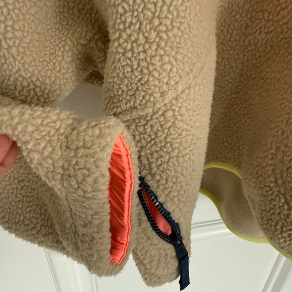 Free People Tan Fleece Hit the Slopes Pullover Jacket - Picture 3 of 7